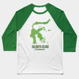 Sulawesi island Indonesia Baseball T-Shirt